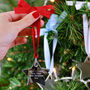 Personalised Christmas Star Tree Decoration, thumbnail 1 of 9