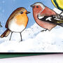 Seasons Tweetings Christmas Garden Birds Pun Card, thumbnail 3 of 5
