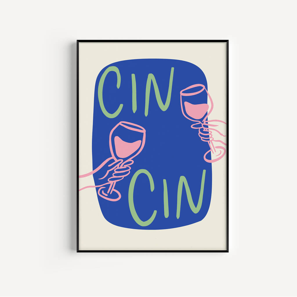 Cin Cin Illustrated Art Prints, 1 of 6