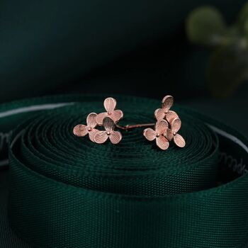 Hydrangea Blossom Cluster Stud Earrings, 4 of 12