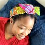 African Patchwork Cotton Wire Headband, thumbnail 1 of 6