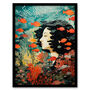 Sleeping With Fishes Underwater Dream Wall Art Print, thumbnail 5 of 6