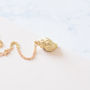 Gold Plated Shell Necklace, thumbnail 2 of 5