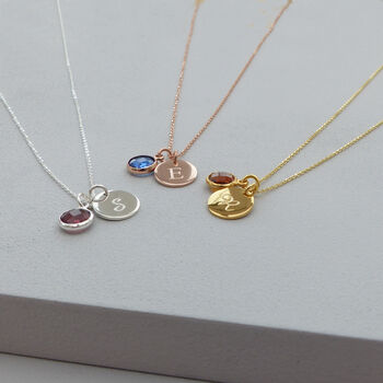 Personalised 18ct Gold Plated Birthstone Necklace, 4 of 7