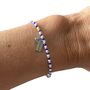 Brighton And Hove Albion Football Club Women Fan Bead Bracelet With Charms, thumbnail 1 of 5