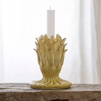 Artichoke Inspired Glazed Candlestick, 2 of 4