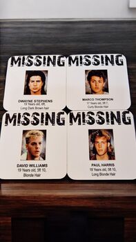 Set Of Four Lost Boys Missing Coasters Cult Movie Theme, 2 of 4