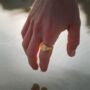 Silver Matte Signet Horizon Ring For Men Mens Pinky Rings, thumbnail 7 of 12