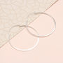Contemporary 18ct Gold Plated Or Sterling Silver Hoops, thumbnail 2 of 7
