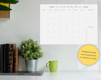 Personalised Whiteboard Monthly Family Organiser, 7 of 8