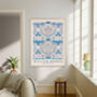 Set Of Two William Morris Blue Marigold Art Prints, thumbnail 4 of 4