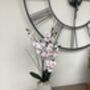 White Mini Artificial Silk Orchid Flower Arrangement Mothers Day Gift, thumbnail 4 of 6