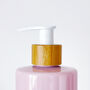 Refillable Pink Plastic Bottle With Minimalist Label, thumbnail 6 of 9