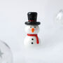 Artisan Glass Snowman In Gift Box, thumbnail 1 of 3