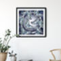 Cosmic Moth Botanical Floral Fine Art Giclée Print, thumbnail 3 of 5