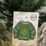 Christmas Jumper Embroidered Iron On Patch, thumbnail 2 of 2