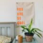 'You Are So Cool' Screenprinted Fabric Wall Hanging, thumbnail 1 of 3