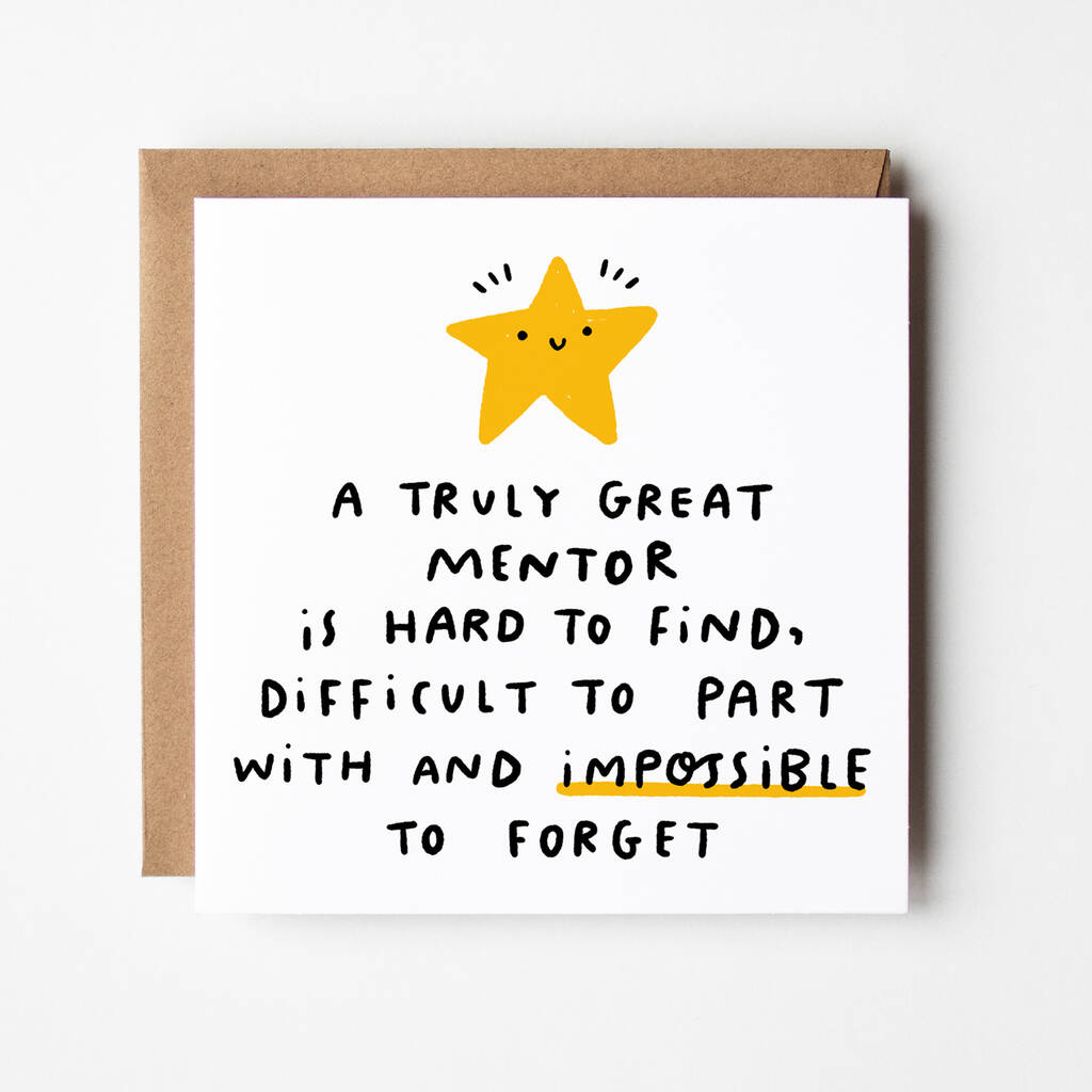 'Truly Great Mentor' Congratulations Card By Dandy Sloth ...