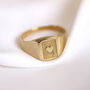 Personalised Sterling Silver Playing Card Signet Ring, thumbnail 2 of 8
