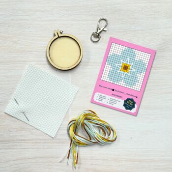 Forget Me Not! Mini Matchbox Cross Stitch Kit, 5 of 6