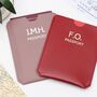 Personalised Initials Leather Slot Passport Holder, thumbnail 1 of 2