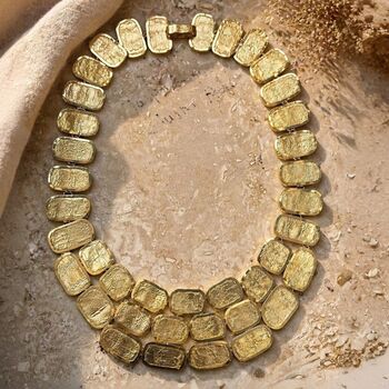 Roman Chunky Gold Statement Necklace, 2 of 6