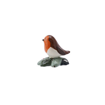 Ceramic Robin And Holly Branch Charm With Gift Box, 3 of 4