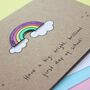 Personalised First Day Of School, Bright Rainbow, thumbnail 5 of 7