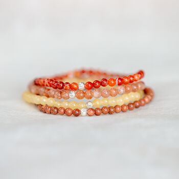Sacral Chakra Bracelet Set For Creativity And Emotional Balance, 2 of 5