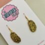 Potato Glitter Earrings / Chef Gift / Fun Food Inspired Jewellery / Handmade Accessories, thumbnail 5 of 5