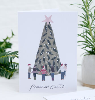 Luxury Illustrated Pack Of Six Christmas Cards, 2 of 4