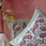Green And Maroon Printed Cushion Cover Set Of Two, thumbnail 3 of 3