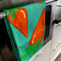Carrot Tea Towel, Vegetable Teat Towel, thumbnail 1 of 2