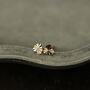 Best Daughter Gold Plated Mini Heart Stud Earrings, thumbnail 5 of 7