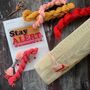 Stay Alert Wool Cross Stitch Kit, thumbnail 4 of 4