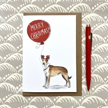 Rough Collie Smooth Collie Christmas Card, 2 of 3