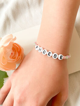 Personalised Bead Name Bracelet, 4 of 7