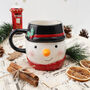 Christmas Snowman Snack Mug With Gift Box, thumbnail 1 of 7