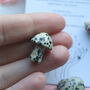 Dalmatian Jasper Crystal – Heart, Tower And Mushroom Trio, thumbnail 2 of 5