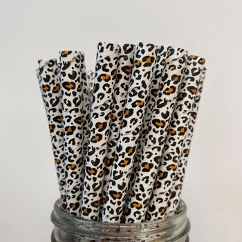 Leopard Print Paper Straws, 6 of 6