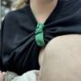 Breastfeeding Scrunchie Dark Green Cotton, thumbnail 4 of 5