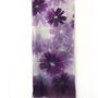Plum Floral Print Soft Scarf Gift Boxed With Card, thumbnail 7 of 8
