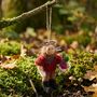 Handmade Felt Arthur The Mole Hanging Decoration, thumbnail 1 of 3