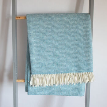 Merino Wool Herringbone Throws, 4 of 11