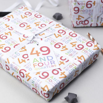 50th Birthday Wrapping Paper Set, 2 of 11
