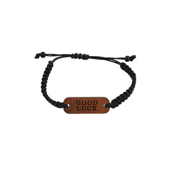 'Good Luck' Black Bracelet | Jewellery | Fashion Accessory, 2 of 2