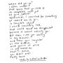 'Where Did You Go?' Original Handwritten Poem Sympathy, thumbnail 4 of 4