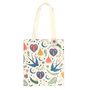 Cream Folk Print Polycotton Tote Bag, thumbnail 2 of 2