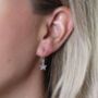 Sterling Silver Star Drop Earrings, thumbnail 7 of 11