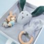 Bunny Muslin New Baby Gift Set In Keepsake Box, thumbnail 2 of 12